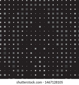 Monochrome geometric vector background. Abstract halftone illustration pattern. Vintage texture
