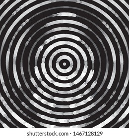 Monochrome geometric vector background. Abstract halftone illustration pattern. Vintage texture