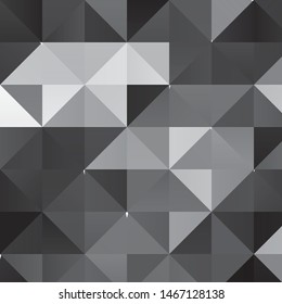 Monochrome geometric vector background. Abstract halftone illustration pattern. Vintage texture