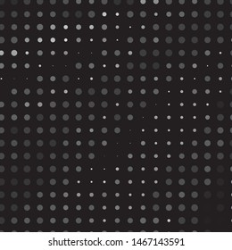 Monochrome geometric vector background. Abstract halftone illustration pattern. Vintage texture