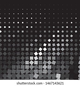 Monochrome geometric vector background. Abstract halftone illustration pattern. Vintage texture