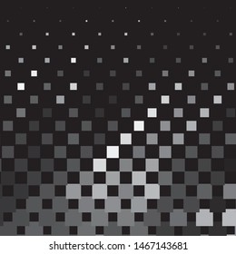 Monochrome geometric vector background. Abstract halftone illustration pattern. Vintage texture