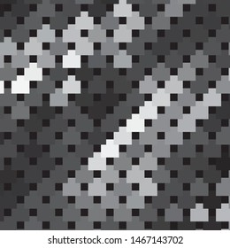 Monochrome geometric vector background. Abstract halftone illustration pattern. Vintage texture