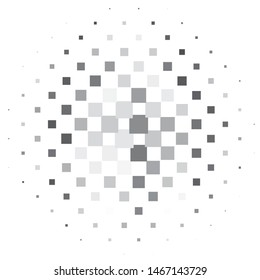 Monochrome geometric vector background. Abstract halftone illustration pattern. Vintage texture