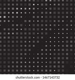 Monochrome geometric vector background. Abstract halftone illustration pattern. Vintage texture