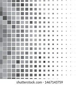 Monochrome geometric vector background. Abstract halftone illustration pattern. Vintage texture