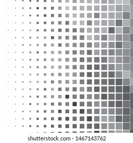 Monochrome geometric vector background. Abstract halftone illustration pattern. Vintage texture