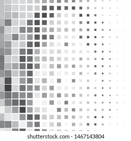 Monochrome geometric vector background. Abstract halftone illustration pattern. Vintage texture