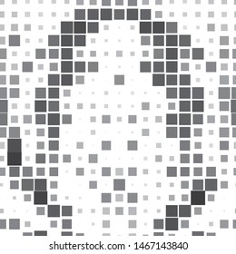 Monochrome geometric vector background. Abstract halftone illustration pattern. Vintage texture