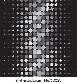 Monochrome geometric vector background. Abstract halftone illustration pattern. Vintage texture