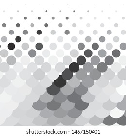 Monochrome geometric vector background. Abstract halftone illustration pattern. Vintage texture