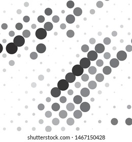 Monochrome geometric vector background. Abstract halftone illustration pattern. Vintage texture