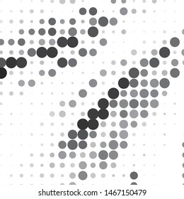 Monochrome geometric vector background. Abstract halftone illustration pattern. Vintage texture
