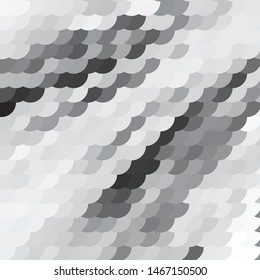 Monochrome geometric vector background. Abstract halftone illustration pattern. Vintage texture