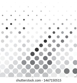 Monochrome geometric vector background. Abstract halftone illustration pattern. Vintage texture