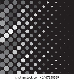 Monochrome geometric vector background. Abstract halftone illustration pattern. Vintage texture