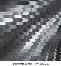 Monochrome geometric vector background. Abstract halftone illustration pattern. Vintage texture