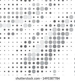 Monochrome geometric vector background. Abstract halftone illustration pattern. Vintage texture