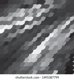 Monochrome geometric vector background. Abstract halftone illustration pattern. Vintage texture