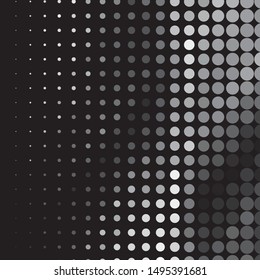 Monochrome geometric vector background. Abstract halftone illustration pattern. Vintage texture