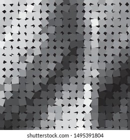 Monochrome geometric vector background. Abstract halftone illustration pattern. Vintage texture