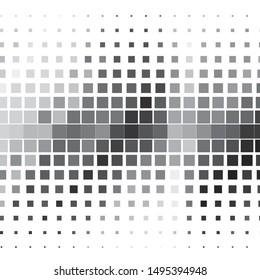 Monochrome geometric vector background. Abstract halftone illustration pattern. Vintage texture