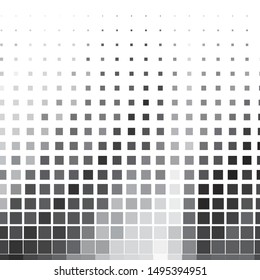 Monochrome geometric vector background. Abstract halftone illustration pattern. Vintage texture