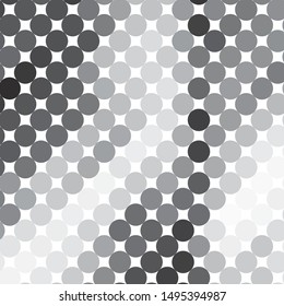 Monochrome geometric vector background. Abstract halftone illustration pattern. Vintage texture