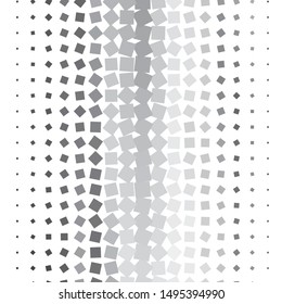 Monochrome geometric vector background. Abstract halftone illustration pattern. Vintage texture