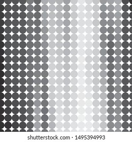 Monochrome geometric vector background. Abstract halftone illustration pattern. Vintage texture