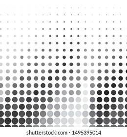 Monochrome geometric vector background. Abstract halftone illustration pattern. Vintage texture