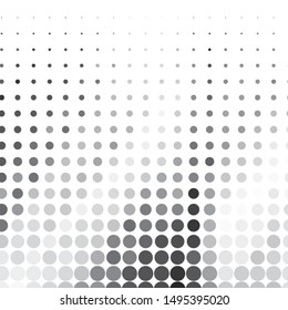 Monochrome geometric vector background. Abstract halftone illustration pattern. Vintage texture