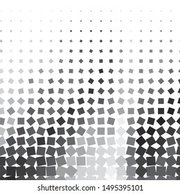 Monochrome geometric vector background. Abstract halftone illustration pattern. Vintage texture