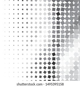 Monochrome geometric vector background. Abstract halftone illustration pattern. Vintage texture