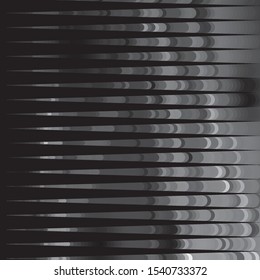 Monochrome geometric vector background. Abstract halftone illustration pattern. Vintage texture