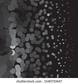 Monochrome geometric vector background. Abstract halftone illustration pattern. Vintage texture
