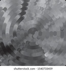 Monochrome geometric vector background. Abstract halftone illustration pattern. Vintage texture
