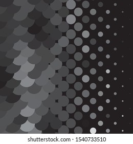 Monochrome geometric vector background. Abstract halftone illustration pattern. Vintage texture