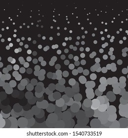 Monochrome geometric vector background. Abstract halftone illustration pattern. Vintage texture