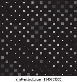 Monochrome geometric vector background. Abstract halftone illustration pattern. Vintage texture