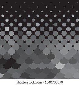 Monochrome geometric vector background. Abstract halftone illustration pattern. Vintage texture