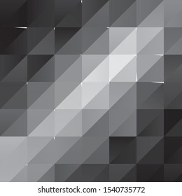Monochrome geometric vector background. Abstract halftone illustration pattern. Vintage texture