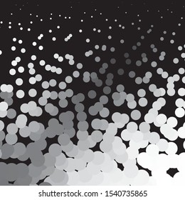 Monochrome geometric vector background. Abstract halftone illustration pattern. Vintage texture