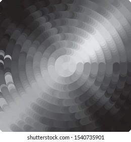 Monochrome geometric vector background. Abstract halftone illustration pattern. Vintage texture