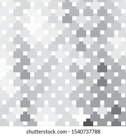 Monochrome geometric vector background. Abstract halftone illustration pattern. Vintage texture
