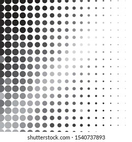 Monochrome geometric vector background. Abstract halftone illustration pattern. Vintage texture