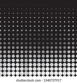 Monochrome geometric vector background. Abstract halftone illustration pattern. Vintage texture
