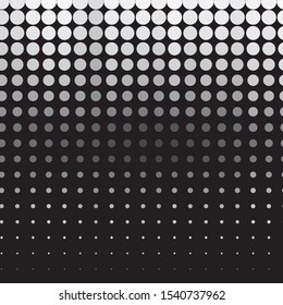 Monochrome geometric vector background. Abstract halftone illustration pattern. Vintage texture