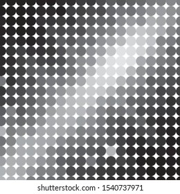 Monochrome geometric vector background. Abstract halftone illustration pattern. Vintage texture