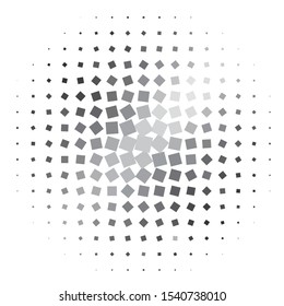 Monochrome geometric vector background. Abstract halftone illustration pattern. Vintage texture